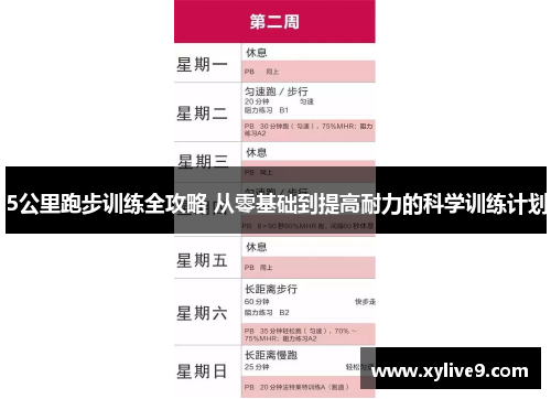 5公里跑步训练全攻略 从零基础到提高耐力的科学训练计划